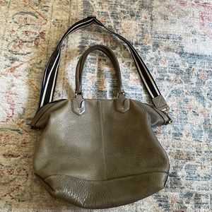 Madewell Gray Berliner leather bag